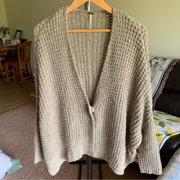 Free People Sweaters - Free People Oversized Knit Cardigan Sweater